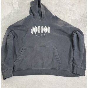 Nike Air Jordan Flight Remix Pullover Hoodie Men's Size 2XL Black